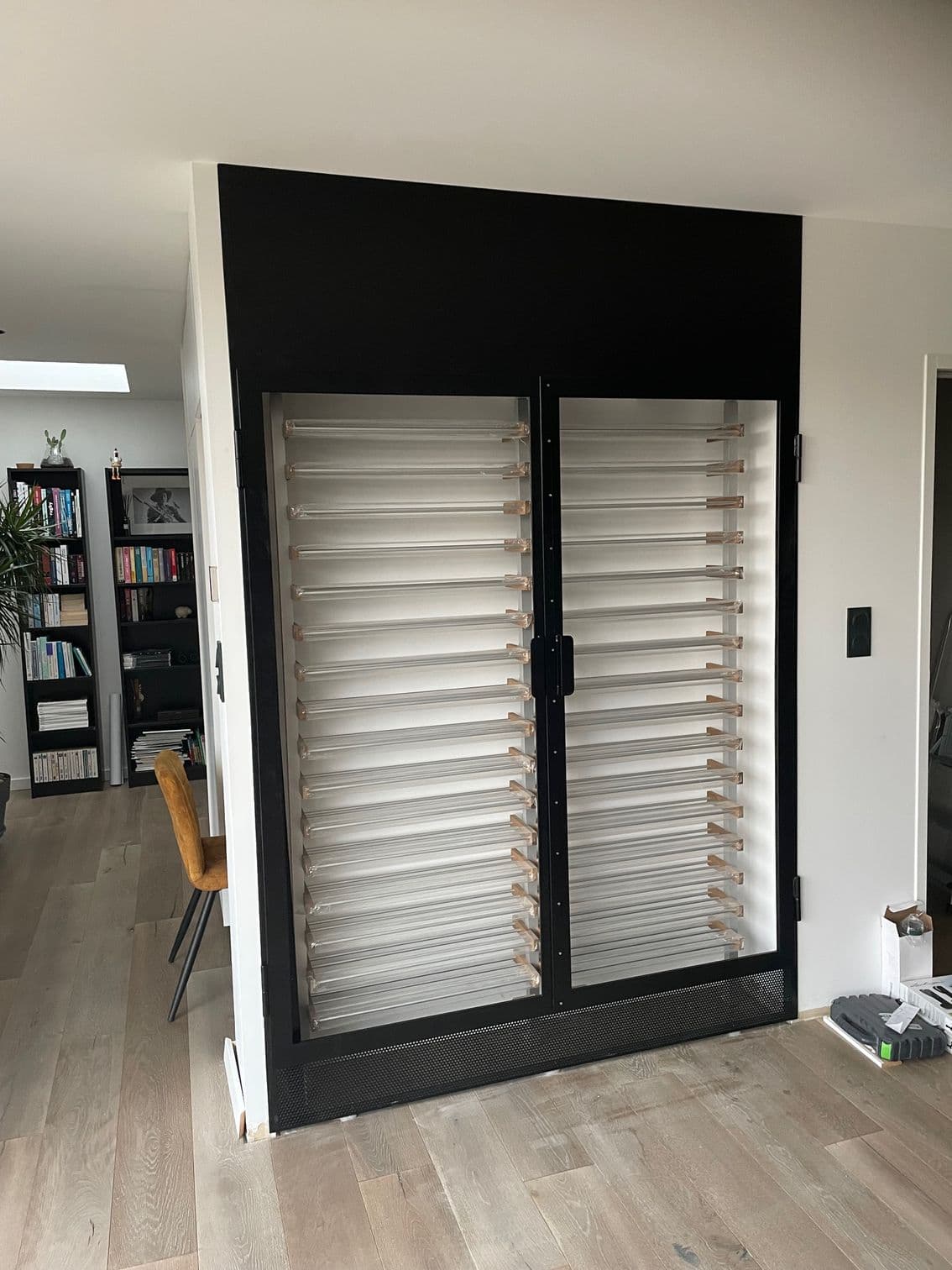 Structure décorative en acier peint sur-mesure