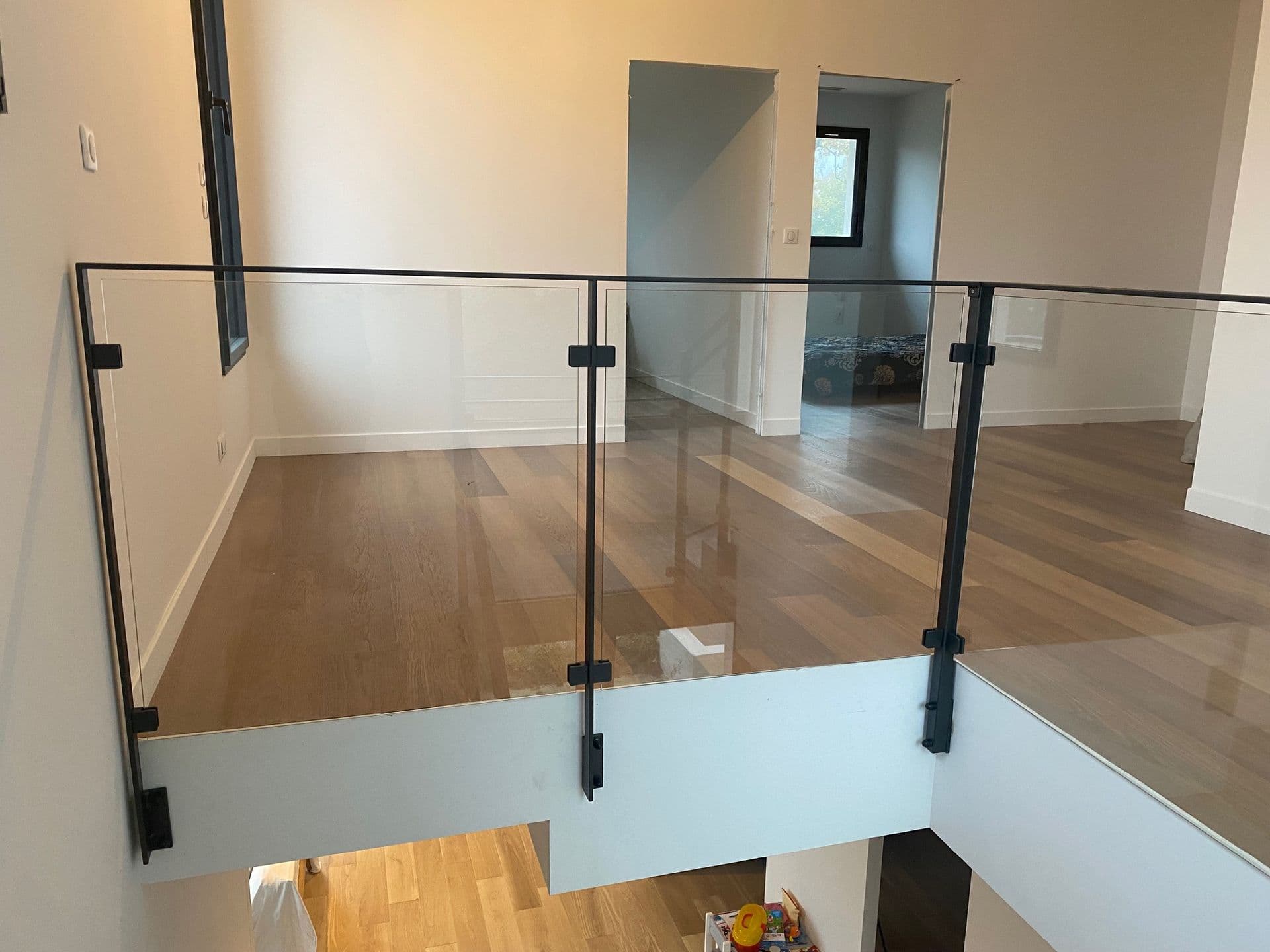 Garde-corps en acier avec finition thermolaquée