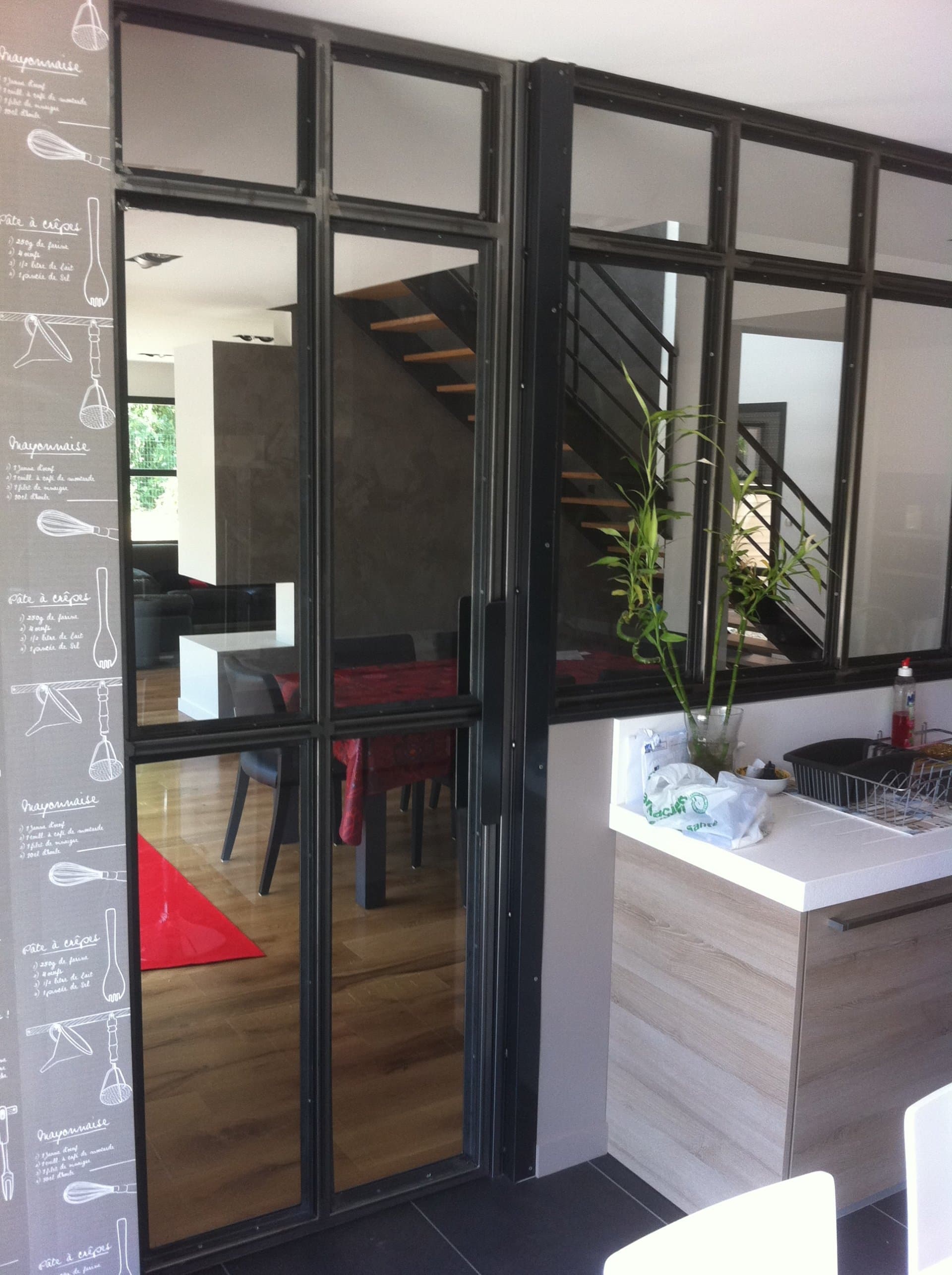 Séparatif vitré sur-mesure en acier