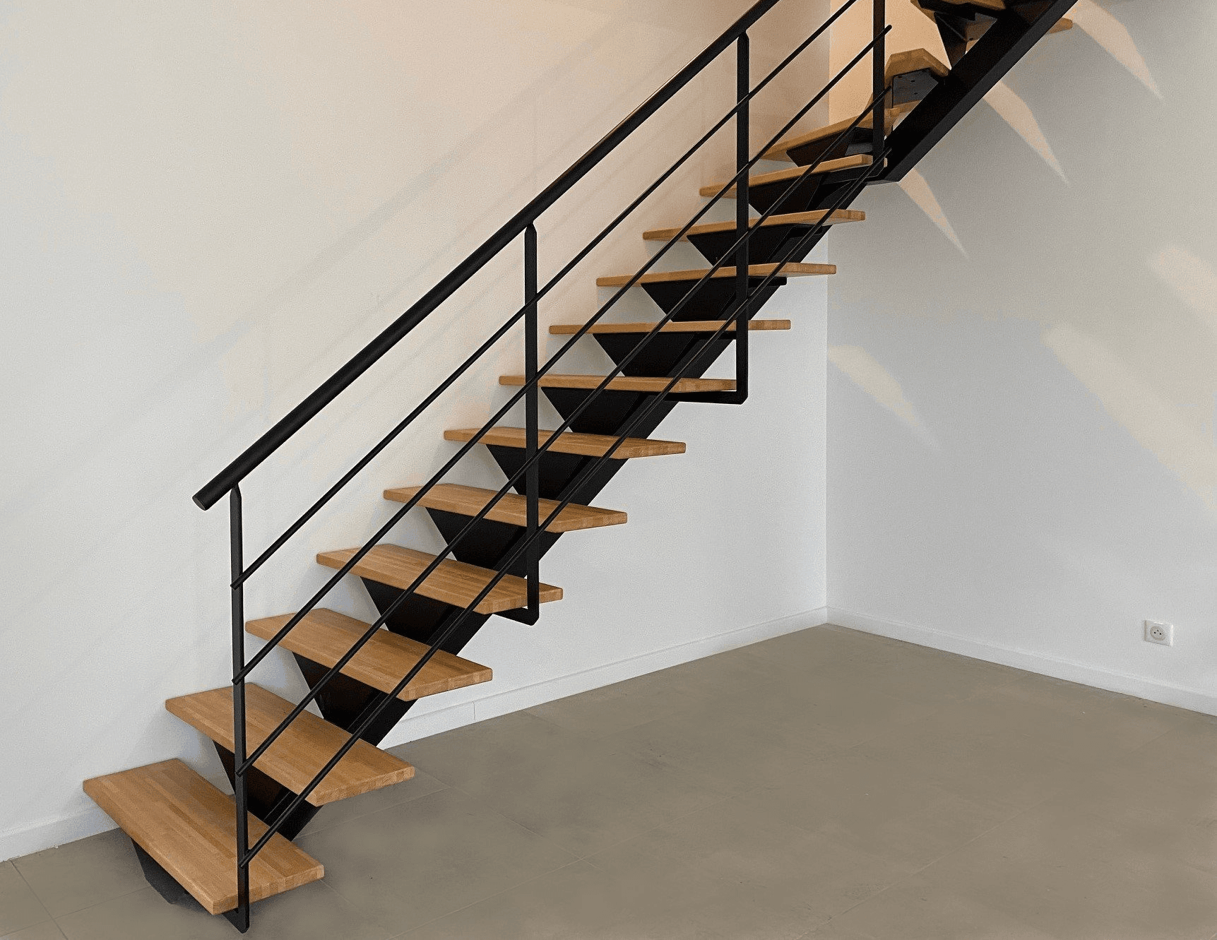 Escalier sur-mesure vue paysage